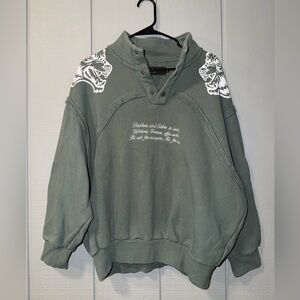 Darc Sport Green Pullover with White Tiger Details